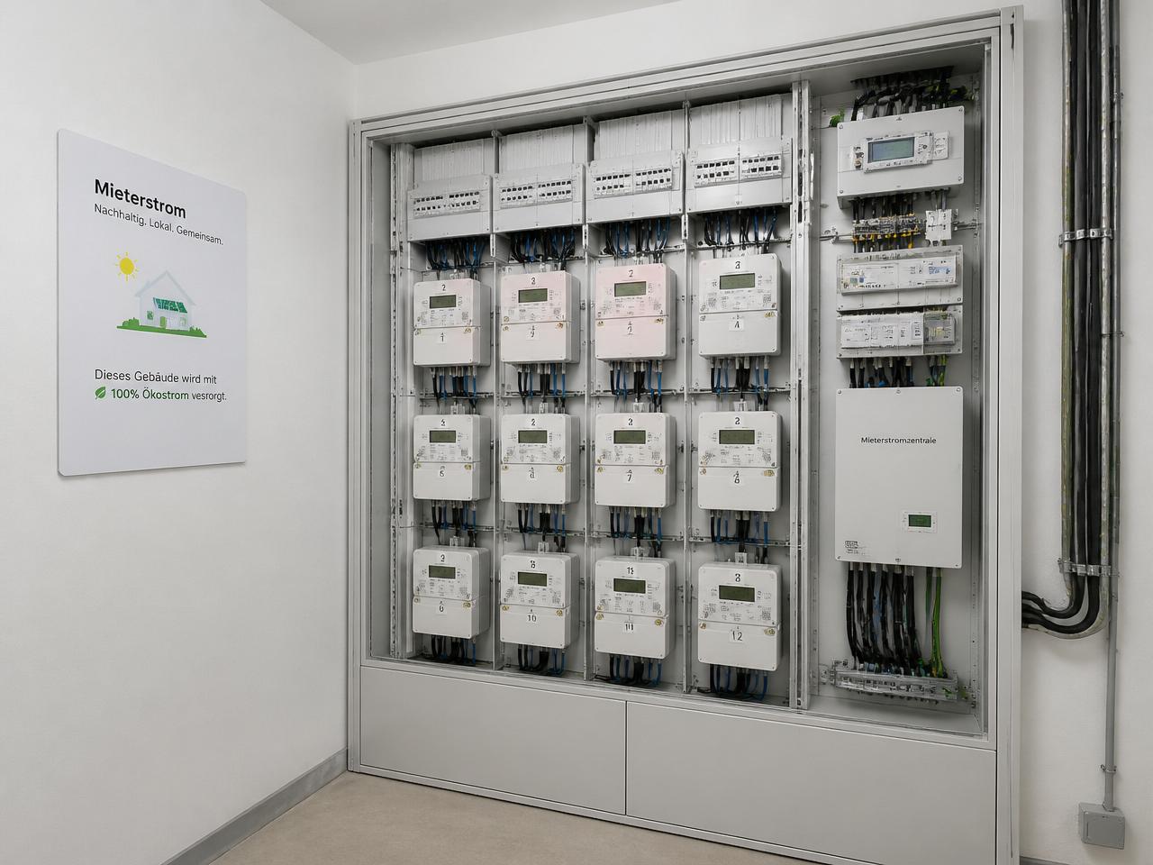 Mehrfamilienhaus mit PV-Anlage für Mieterstrom-Modell