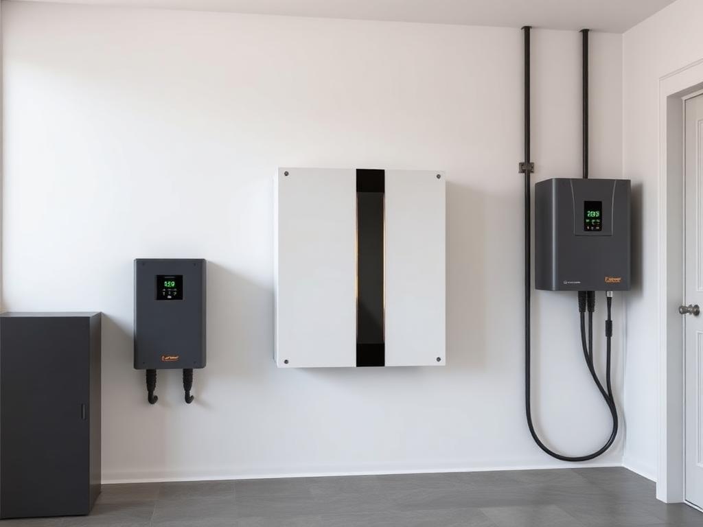 Moderner Heim-Batteriespeicher