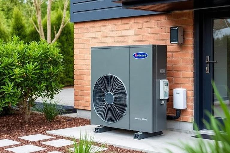 Wärmepumpe als zentraler Wärmeerzeuger eines Wohngebäudes